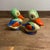 This is a set of antique Japanese porcelain hand painted ducks. Highly collectable in Japan, as each set of birds is...