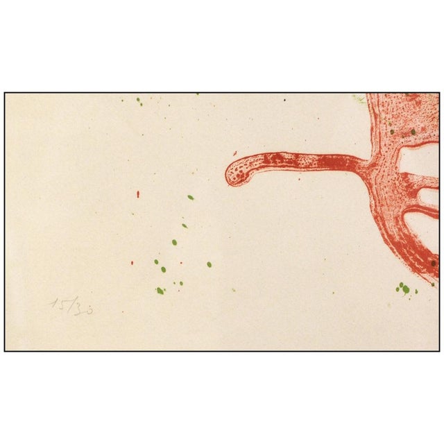 1960s 1960s Serie I, Red and Green, Joan Miró For Sale - Image 5 of 7