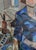 Mid-Century Modern 'Woman in a Blue Coat' Vintage Swedish Cubist Figurative Oil Painting, Framed For Sale - Image 10 of 11