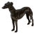 Bronze Greyhound Sculpture on Wood Base, 1950s For Sale