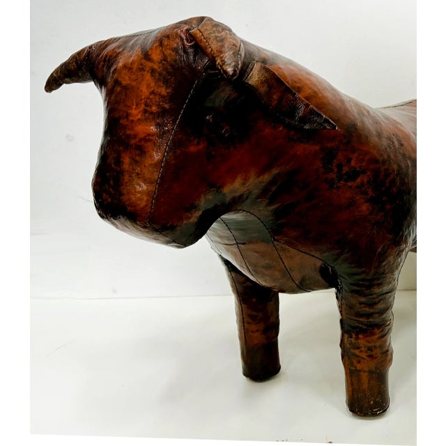 Mid-Century Modern 1960s Mid-Century Dimitri Omersa for Valenti Home Bull Ottoman For Sale - Image 3 of 9