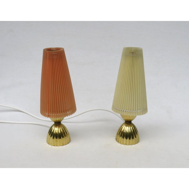 Art Deco Brass Table Lamps, 1940s, Set of 2 For Sale - Image 3 of 18