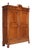 Antique Umbertino Walnut and Poplar Wardrobe, Italy, 19th Century For Sale