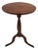 Antique American Solid Walnut Candle Stand or Accent Table, Turned Pedestal Tripod Base, C. 1845 For Sale