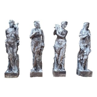 20th Century Italian Nude The Four Seasons Sculptures, Set of 4 For Sale