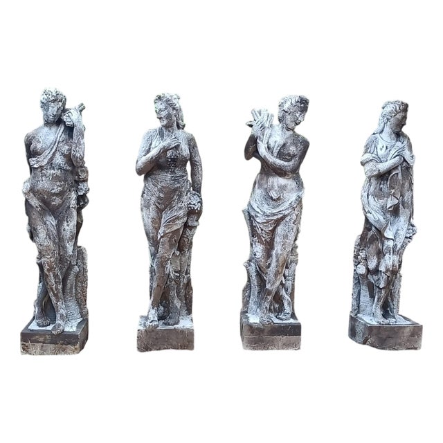 20th Century Italian Nude The Four Seasons Sculptures, Set of 4 For Sale
