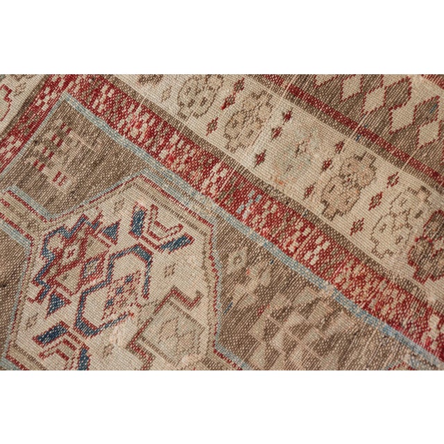 Persian Hand Knotted Antique Serab Runner in Tribal Design With Medallions 3'0 X 8'10 For Sale - Image 12 of 12
