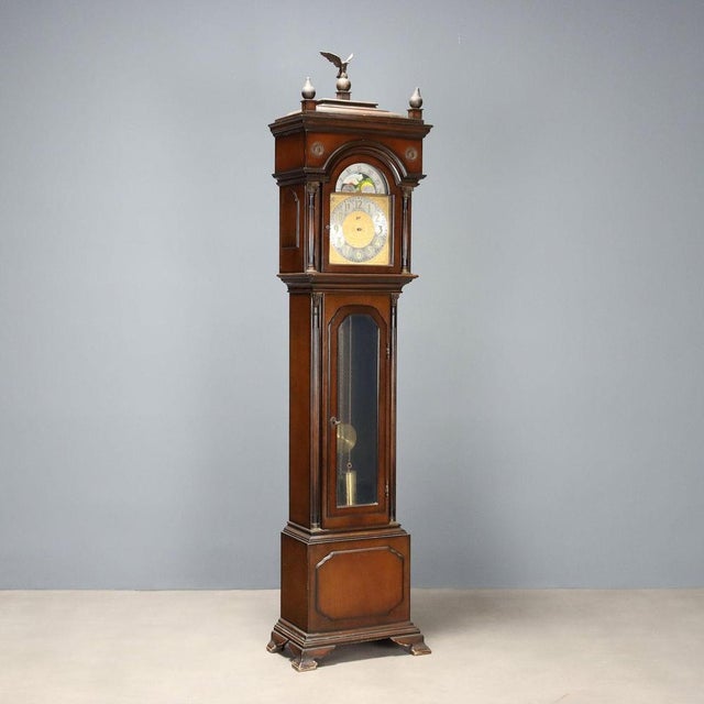Walt Painted Wood Pendulum Clock, Germany, 1900s For Sale - Image 14 of 14