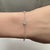 Early 21st Century Diamond Station Bracelet 14kt White Gold 0.90ctw 7in New For Sale - Image 5 of 6