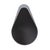 Gray Saldar Gray Teardrop Contemporary Mirror with Black Metal Hook For Sale - Image 8 of 11