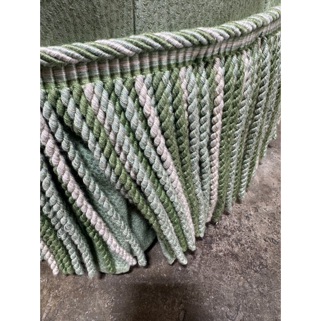 Vintage Upholstered Slipper Shell Chair For Sale In Richmond - Image 6 of 9