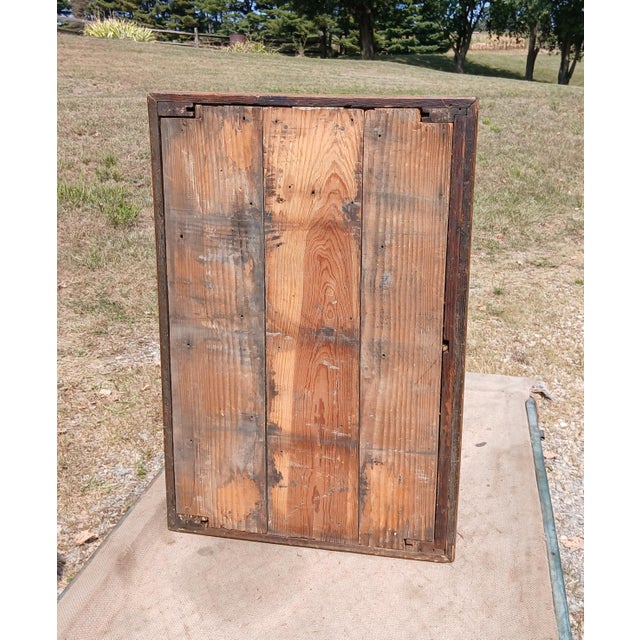 Antique Oak 4 Drawer Lift Top Spool Cabinet Desk 1890s For Sale - Image 12 of 12