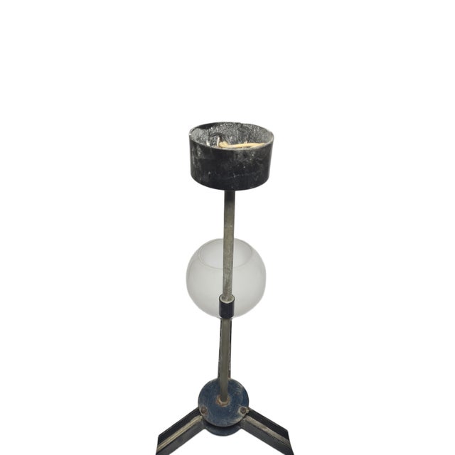 1970s Vintage Pendant Light in Brass and Glass, Poland, 1970s For Sale - Image 5 of 9