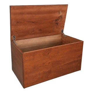 Mid-Century Teak Storage Blanket Box Chest on Castors, 1960s For Sale
