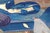 Contemporary Medium Original Blue Mineral Pigment Painting Male Figures White Bird For Sale - Image 3 of 5