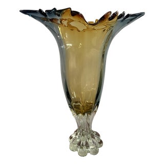 Murano Glass Vase, 1950 For Sale