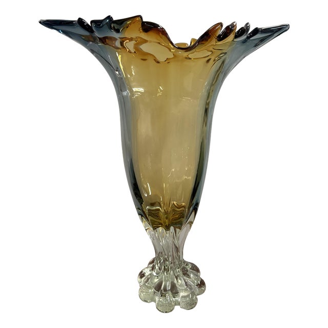 Murano Glass Vase, 1950 For Sale