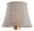 Visual Comfort Signature 6" Natural Linen Bell Empire Shade For Sale