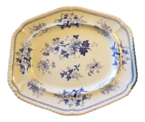 Antique Blue and White Platter