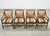 Contemporary Set of Four McGuire Rattan Target Upholstered Dining Armchairs For Sale - Image 3 of 18
