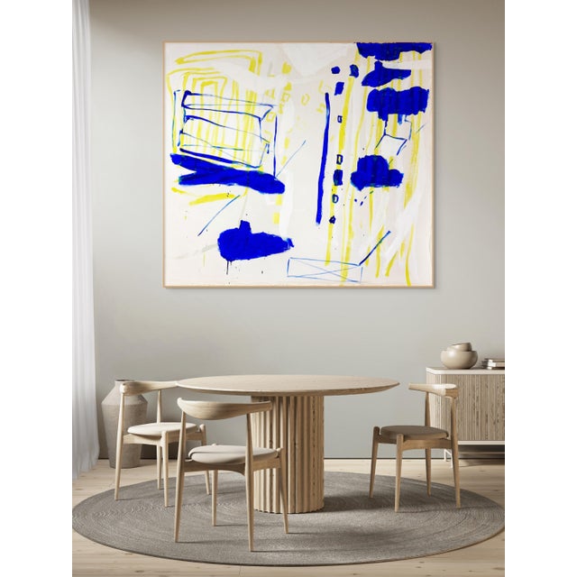 Macha Poynder Contemporary Abstract Acrylic on Canvas "Un Pas De Côté" by Macha Poynder For Sale - Image 4 of 6