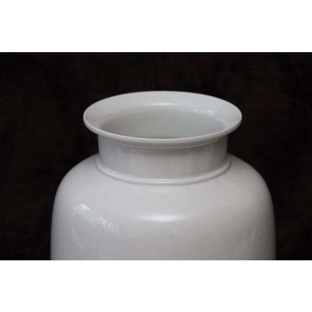 White Flower Vase Decorative Minimalist Ceramic vase. Dimensions: Height 11" / 28 cm Diameter 8.2" / 21 cm