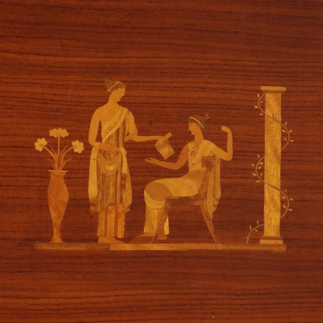Italian Wardrobe in Wood Veneer, 1950s For Sale - Image 12 of 16