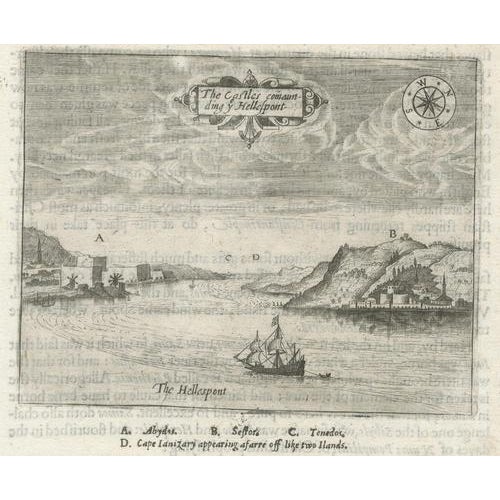 Gold Dardanelles & Hellespont View by George Sandys, 1621 For Sale - Image 8 of 9
