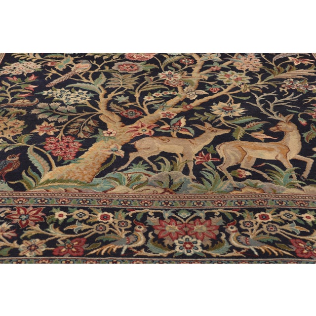 Mid 20th Century Vintage Persian Tabriz Rug, 04'07 X 06'11 For Sale - Image 5 of 11