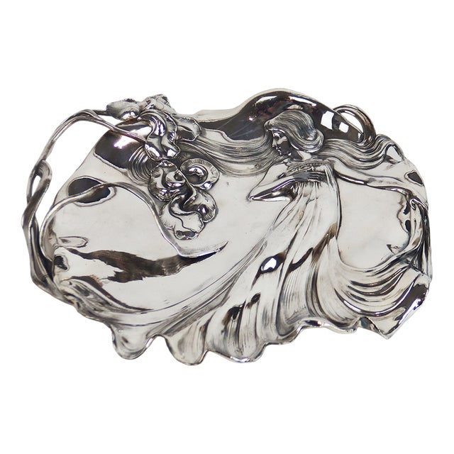 Art Nouveau Card Dish from WMF, 1890s For Sale