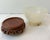 Wood Translucent Alabaster Bowl With Pedestal For Sale - Image 7 of 8