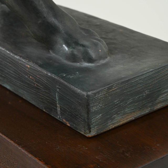 20th Century Art Deco Plaster Sculpture For Sale - Image 4 of 12