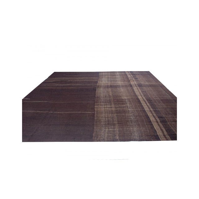 Vintage handwoven decorative kilim rug from Afyon region of Turkey. Approximately 50-60 years old. In very good condition.