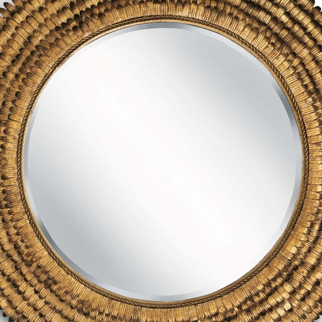 Regina Andrew Petal Mirror Small (Gold) For Sale - Image 4 of 5