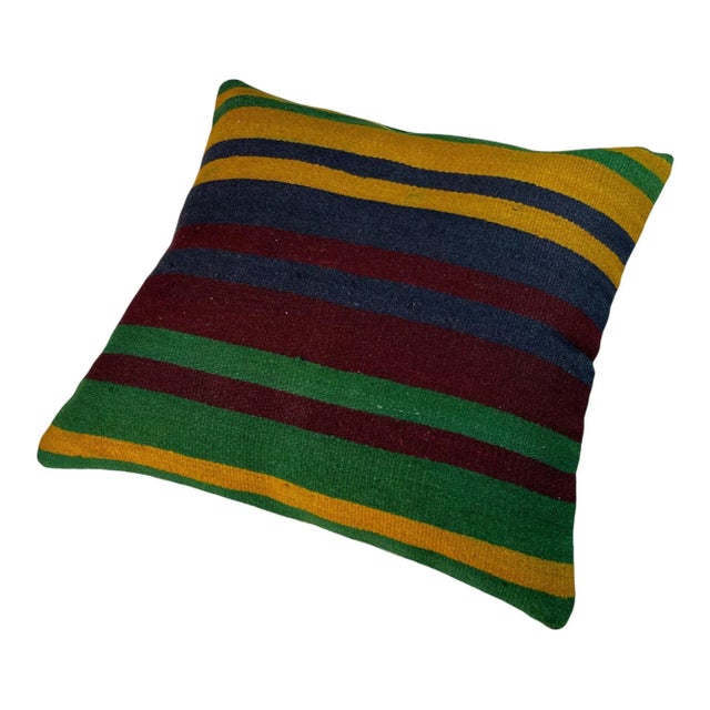 Turkish Kilim Cushion Cover For Sale - Image 4 of 11