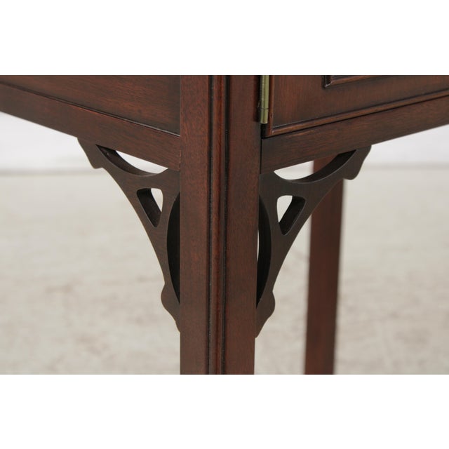 Wood Pair Councill Craftsmen Mahogany Williamsburg Style Nightstands For Sale - Image 7 of 14