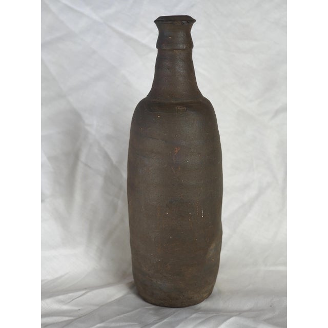 19th Century French Ger Norman Stoneware Bottle in Brown Type 2 For Sale - Image 4 of 12