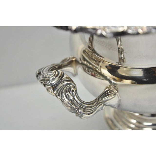 Mid 20th Century Vintage Sheridan Silver Plated Trophy Cup Urn Champagne Chiller Ice Bucket For Sale - Image 5 of 16