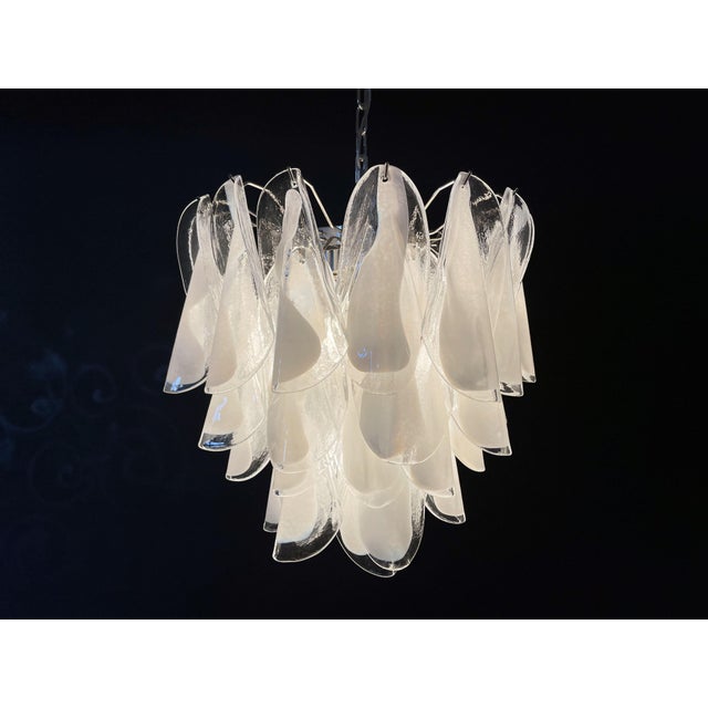 Vintage Italian Murano Chandelier with 41 Rondini Glass from Mazzega, 1990s For Sale - Image 8 of 18