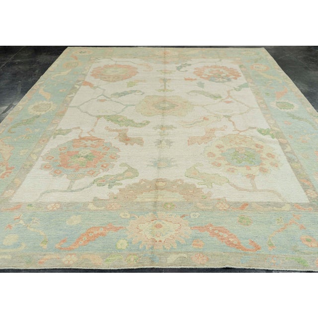 Turkish Oushak Rug 9' x 12'4" #22185 Explore a curated collection of hallway runners, wool rugs, and handmade masterpieces...
