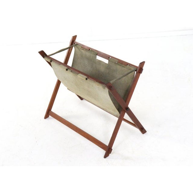 Vintage Folding Magazine Rack For Sale - Image 12 of 14