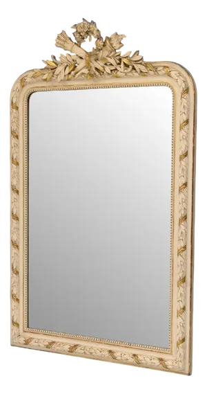 Antique Crested Mirror, 1900