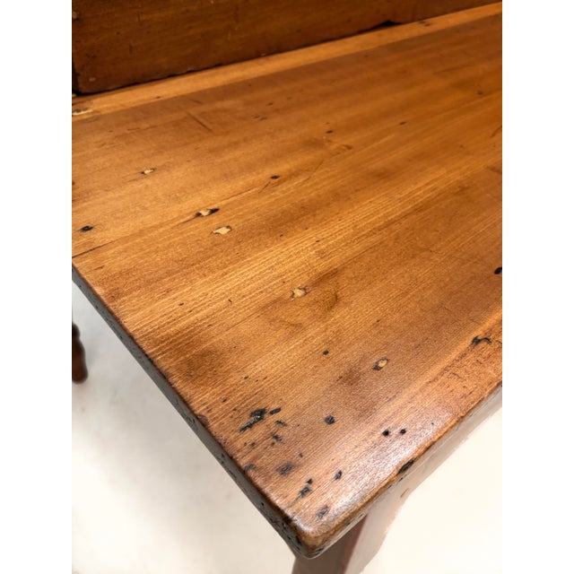 Chestnut Early American Country Pine Two-Piece Plantation Desk Secretary, Circa 1830–1850 For Sale - Image 8 of 18