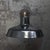 Vintage Industrial French Wall Light in Black Enamel and Cast Iron For Sale - Image 4 of 7