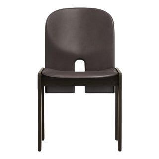Scarpa 121 Chair in Wood and Leather by Afra & Tobia Scarpa For Sale