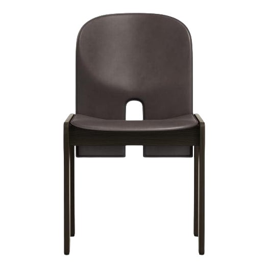 Scarpa 121 Chair in Wood and Leather by Afra & Tobia Scarpa For Sale