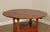 Brown Antique Softwood Round Tilt Top Bench Dining Table For Sale - Image 8 of 12