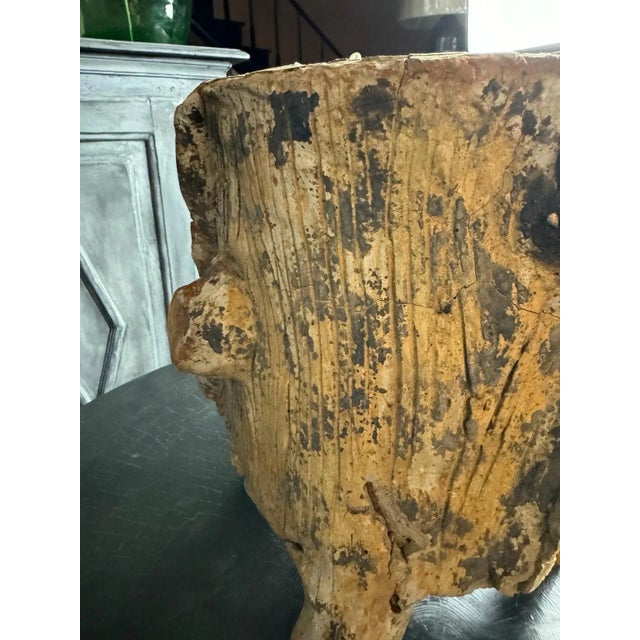 Mid-Century Modern Vintage French Faux Bois Concrete Planter | Mid-Century Garden Planter, Circa 1960s For Sale - Image 3 of 12