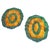 French Green and Yellow Ceramic Serving Dishes with Layered Rim, 1970s, Set of 2 For Sale - Image 14 of 14