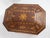 American 19th Century American Folk Tramp Art Parquetry Inlaid Jewelry Box For Sale - Image 3 of 13